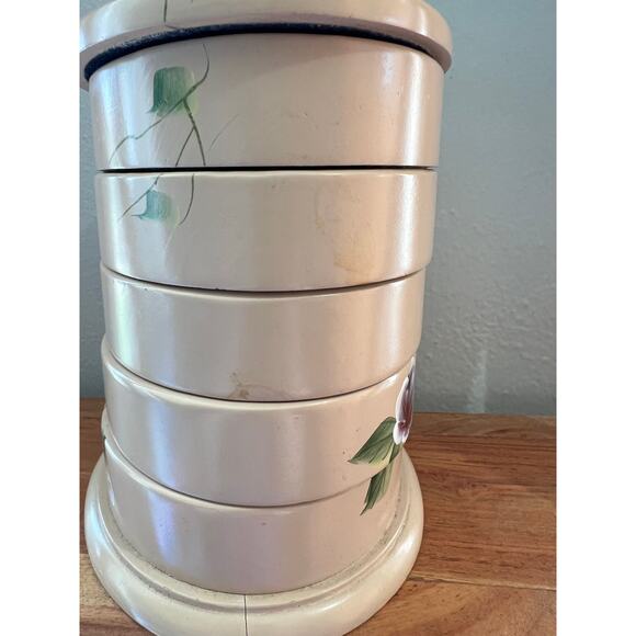 Vintage Wooden Sliding Tray Jewelry Organizer - Picture 4 of 13